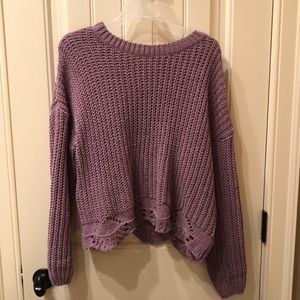 Hem & Thread size small purple sweater. Only worn once or twice!